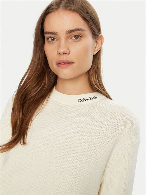 LOGO EMBRO SWEATER CALVIN KLEIN JEANS | J20J225073/YBI